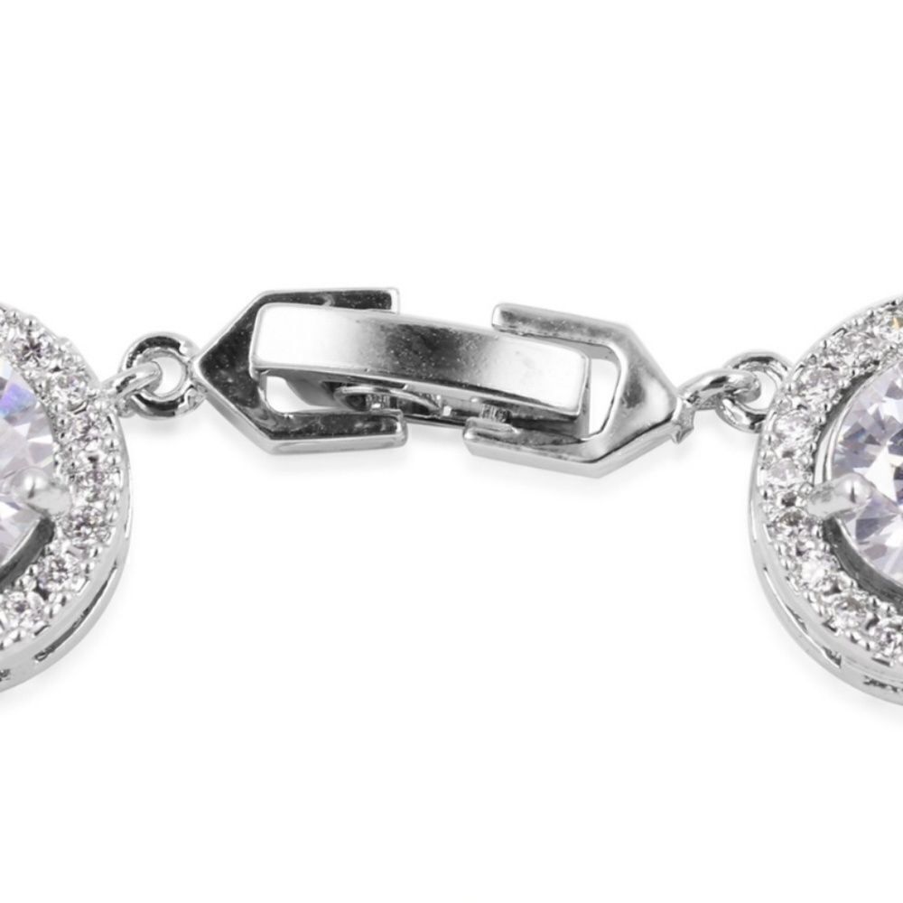 Simulated Diamond Bracelet - Picture 3 of 7